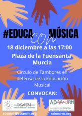 Los docentes de msica vuelven a salir a la calle en defensa de la presencia de la educacin musical en colegios e institutos
