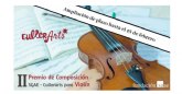 Ampliado el plazo del II Premio de Composición SGAE - CullerArts para violín