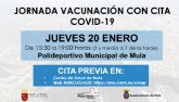 Jornada de vacunación con cita previa COVID-19 – Jueves, 20 de enero