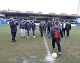 Saque de honor a ritmo de carnaval