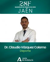El doctor Claudio V�zquez Colomo, galardonado con la Bandera de Andaluc�a de Ja�n 2026 en la categor�a de Deporte