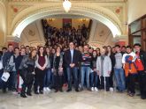 Recibidos en el Ayuntamiento los alumnos franceses del programa de intercambio del IES Infanta Elena