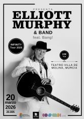 ELLIOTT MURPHY & BAND llega al Teatro Villa de Molina con su Infinity Tour 2026 el viernes 20 de marzo