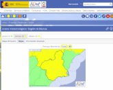 Meteorología emite boletín de fenómenos adversos nivel amarillo por lluvias para mañana tarde en la Región de Murcia