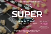 LOS SPER JUEVES de Molina de Segura, con el cine a 2,5 euros