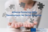 Amusal forma parte del Programa Operativo ERASMUS + Alliance Fostering Skills for Social Economy