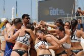La aldeana Paula Morales, bicampeona de Europa de balonmano playa con 'Las Cats'