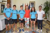 Tres jvenes aguileños participan en el Campeonato de España de Natacin