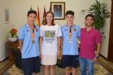 Dos deportistas aguileños, campeones de España de ftbol playa cadete