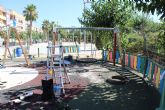 Comienzan las obras de mejora en las zonas infantiles de juego del parque Reina Sofía de Puerto Lumbreras