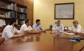 El presidente de la CHS se reúne con el alcalde de Alguazas