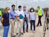 La Comunidad avanza en la mejora del firme y la seguridad de ocho kilmetros de caminos rurales en Molina de Segura