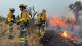 20 bomberos forestales de la Regin salen hacia Extremadura para continuar la lucha contra los incendios