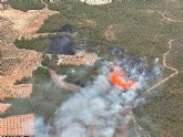 Efectivos del Plan Infomur actan en varios incendios forestales declarados esta tarde en la Regin