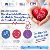 19 de septiembre D�a Mundial del Donante de M�dula �sea y Sangre de Cord�n Umbilical