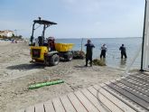 Las medidas del Gobierno regional amortiguan el impacto de las fuertes lluvias sobre el Mar Menor