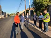 Mejoran el firme de la carretera regional que discurre por la pedana murciana de La Raya