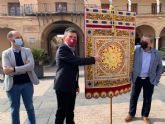 La Federación San Clemente estrena una réplica del estandarte almohade conservado en las Huelgas Reales de Burgos