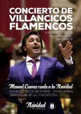 El cantaor sevillano Manuel Cuevas ofrece un recital de villancicos flamencos este domingo en Caravaca de la Cruz