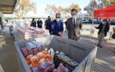 MercaMurcia recoge 6,5 toneladas de alimentos frescos y no perecederos para las familias vulnerables