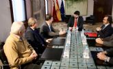 Fernando Lpez Miras se rene con el decano del Colegio de Ingenieros Tcnicos de Obras Pblicas e Ingenieros Civiles de la Regin