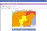 La AEMET añade un nuevo aviso amarillo por lluvias de hasta 60 litros en Cartagena, que se suma al del fuerte viento para esta tarde y madrugada