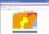 Meteorologa actualiza sus avisos de fenmenos adversos y ahora advierte tambin de lluvias de hasta 60 litros por metro cuadrado en 12 h en el Campo de Cartagena