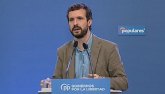 Casado se compromete con la Regin de Murcia a hacer una 'estrategia sin cuartel' frente al Gobierno de Snchez
