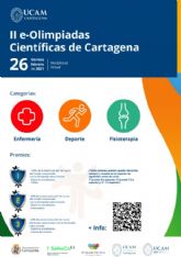 UCAM Cartagena celebrar, on line, sus Olimpiadas Cientficas en Fisioterapia, CAFD y Enfermera