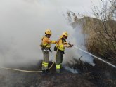 Incendio de vegetación en la pedanía de Tébar, Águilas