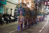 Rosazul de Sangonera la Verde gana el desfile de peñas visitantes