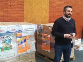 El Ayuntamiento recibe siete toneladas de alimentos y productos de primera necesidad que dona entre las familias ms necesitadas de Alcantarilla
