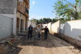 Avanzan las obras de renovacin de infraestructuras de las calles Paraso y travesas de los Cipreses y Rosales