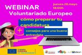 Juventud organiza una webinar para ayudar a jóvenes a hacer el CV Europass y enfrentarse a una entrevista online