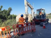 Comienzan las obras para instalar una tubera de distribucin de agua potable en el Camino Los Sifones