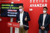 Diego Conesa pide a Lpez Miras que rectifique el decreto de admisin de alumnos para no crear inseguridad jurdica a las familias