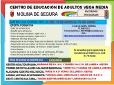 Abierto el plazo de solicitud de matrcula para el Centro Comarcal de Educacin de Adultos Vega Media de Molina de Segura hasta el da 11 de junio