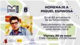 El Ayuntamiento de Caravaca rinde homenaje al escritor Miguel Espinosa en el 40 aniversario de su fallecimiento