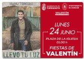 MANU TENORIO presenta el 24 de junio su décimo álbum en la pedanía murciana de Valentín