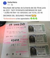 El sorteo de la Lotera Nacional sonre a Totana con casi medio milln de euros