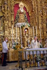 La Comandancia Naval de Sevilla celebró la misa del Carmen en la capilla de los marineros en Triana