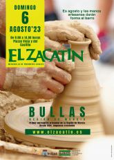 El mercadillo el Zacatín de Bullas dedica su actividad central en agosto a la cerámica