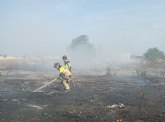 Incendio rural en Casas del Pino, San Javier