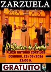 El espect�culo de zarzuela 'El barbero de Sevilla' se representar� de forma gratuita este domingo