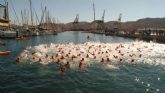 Alberto Martnez y Diana Mulero ganadores de la Travesa a nado por el Puerto de Cartagena
