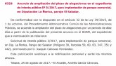 Anuncio de ampliacin del plazo de alegaciones en el expediente de inters pblico IP 3/2017, para implantacin de parque comercial, en Diputacin La Ñorica, paraje El Saladar