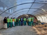 Catorce alumnos del programa de empleo y formacin en jardinera hacen prcticas en el Museo de la Huerta