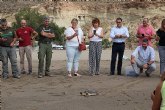 Liberación de una tortuga boba en la playa de Bolnuevo