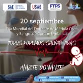 20 de septiembre, Da Mundial del Donante de Mdula sea y Sangre de Cordn Umbilical
