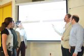 Estudiantes del IES Mara Cegarra de La Unin utilizarn las aulas de grabacin de la Politcnica para la docencia invertida de su Bachillerato digital